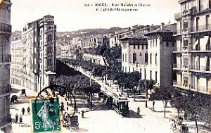 Alger - Rues Michelet et Charras - 1918